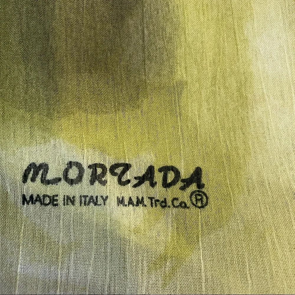 Green Mortada Scarf Ombré Shades 68 X 22 Inches Rectangle Wrap Hijab Lime Head - Picture 3 of 9